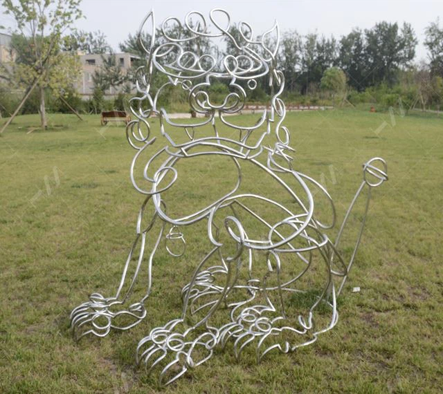 stainless steel pipe sculpture 06